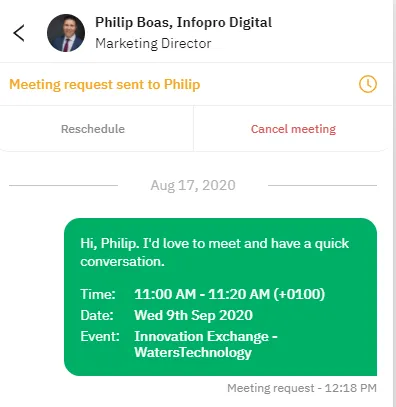 WTIE Brella Meeting Request